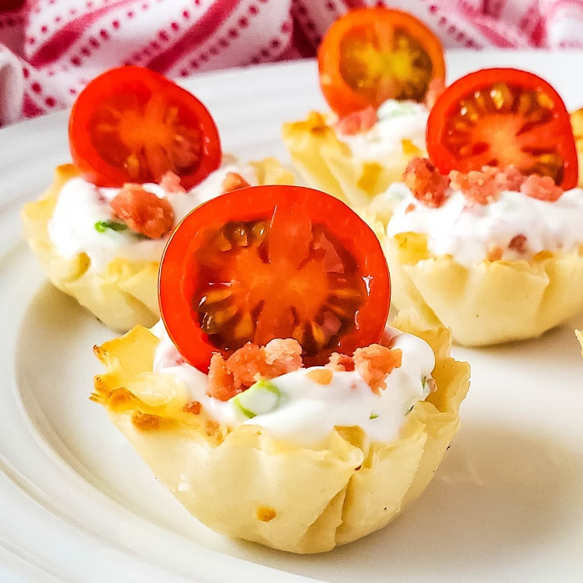 BLT Phyllo Party Bites