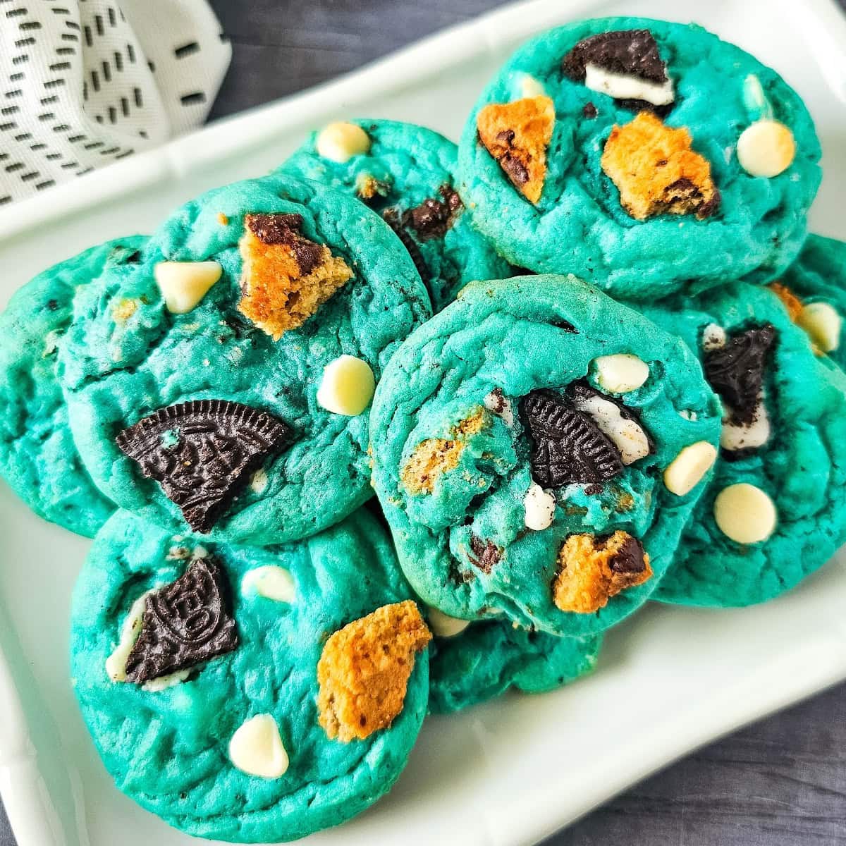 cookie monster cake mix cookies featured image