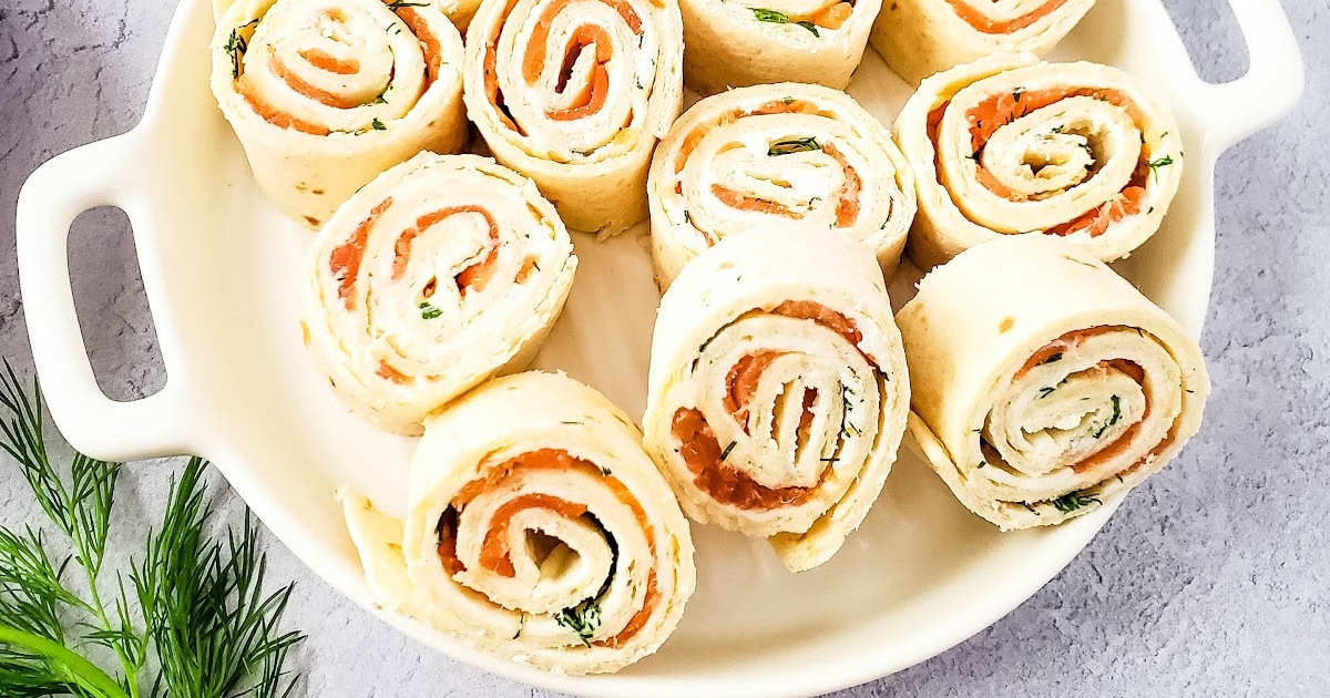 Smoked Salmon Pinwheels - Bite-Sized Bash
