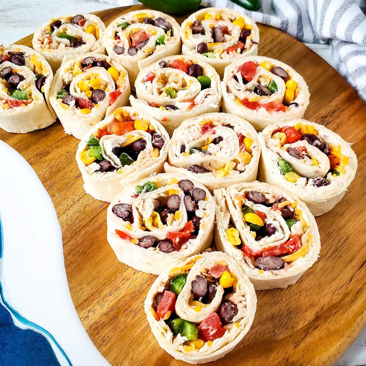Southwest Chicken Pinwheels