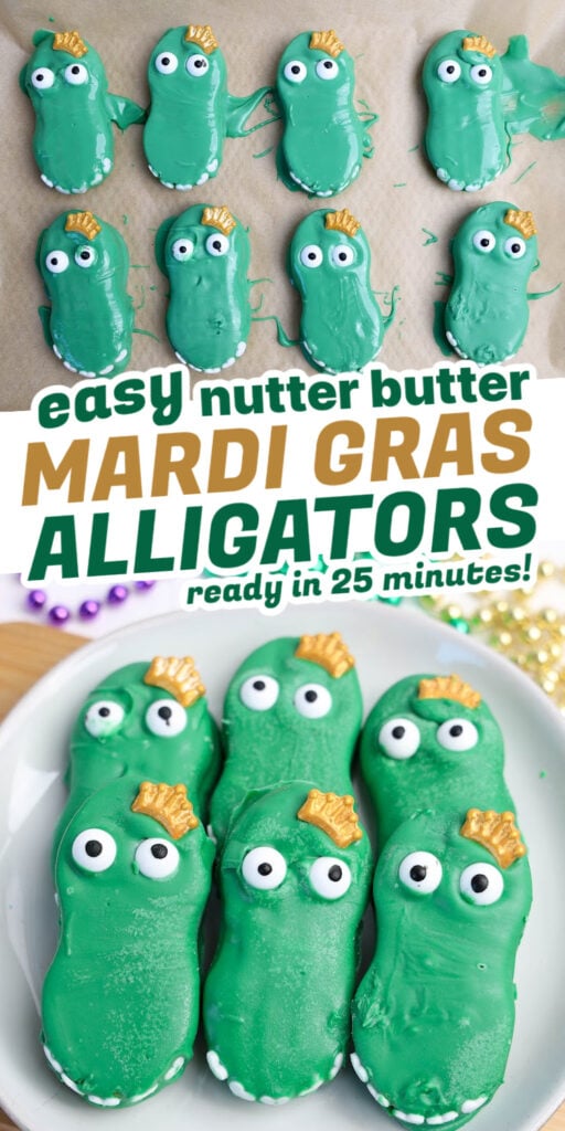 mardi gras alligators pin image