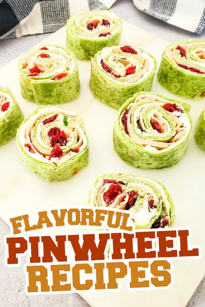 pinwheel recipes - Cranberry Turkey Pinwheels