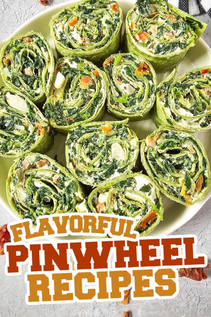pinwheel recipes -Spinach Dip Pinwheels