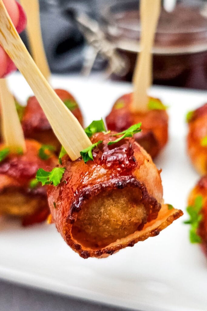 Bacon-Wrapped Meatballs