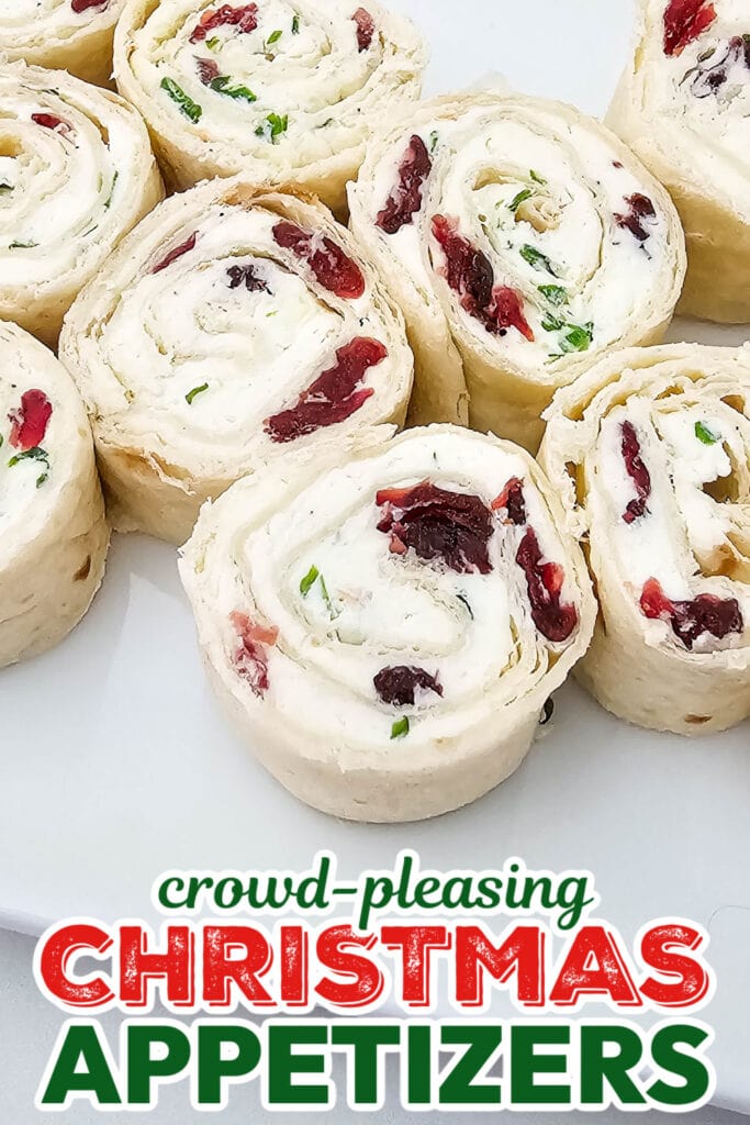 Christmas Appetizers-Cranberry Feta Pinwheels