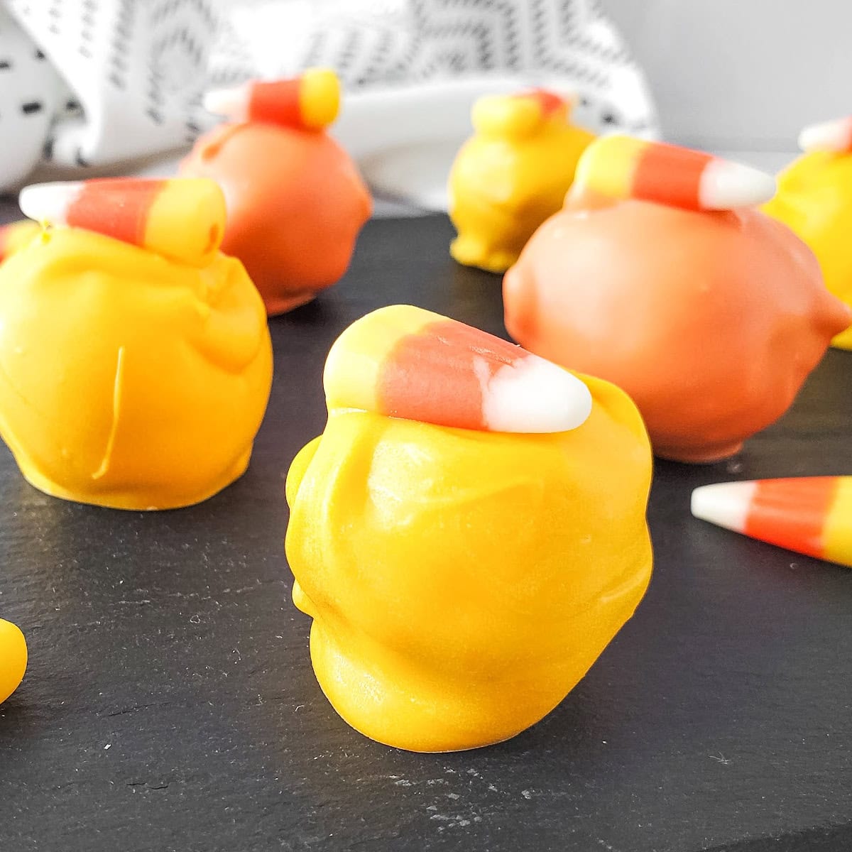 candy corn oreo truffles featured image