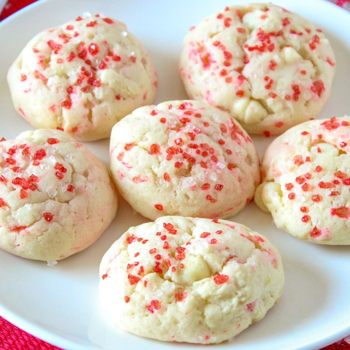 peppermint cheesecake cookies featured image