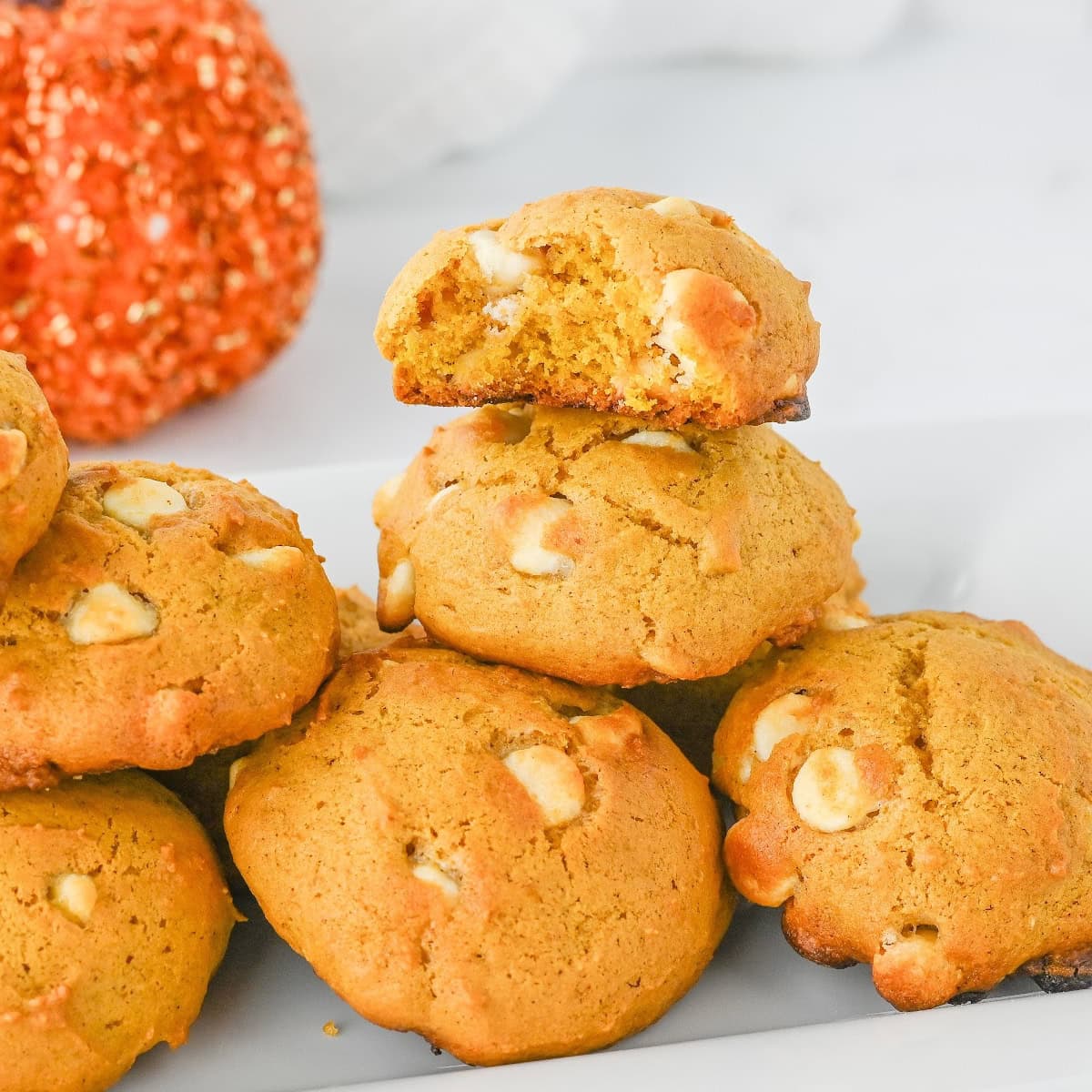 pumpkin white chocolate cookies featured image