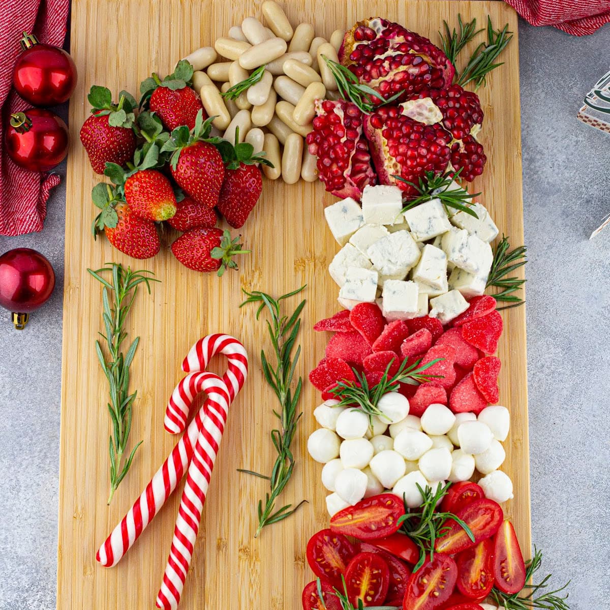 christmas cane charcuterie board