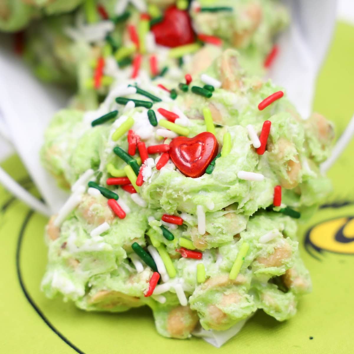 grinch poop peanut clusters featured image