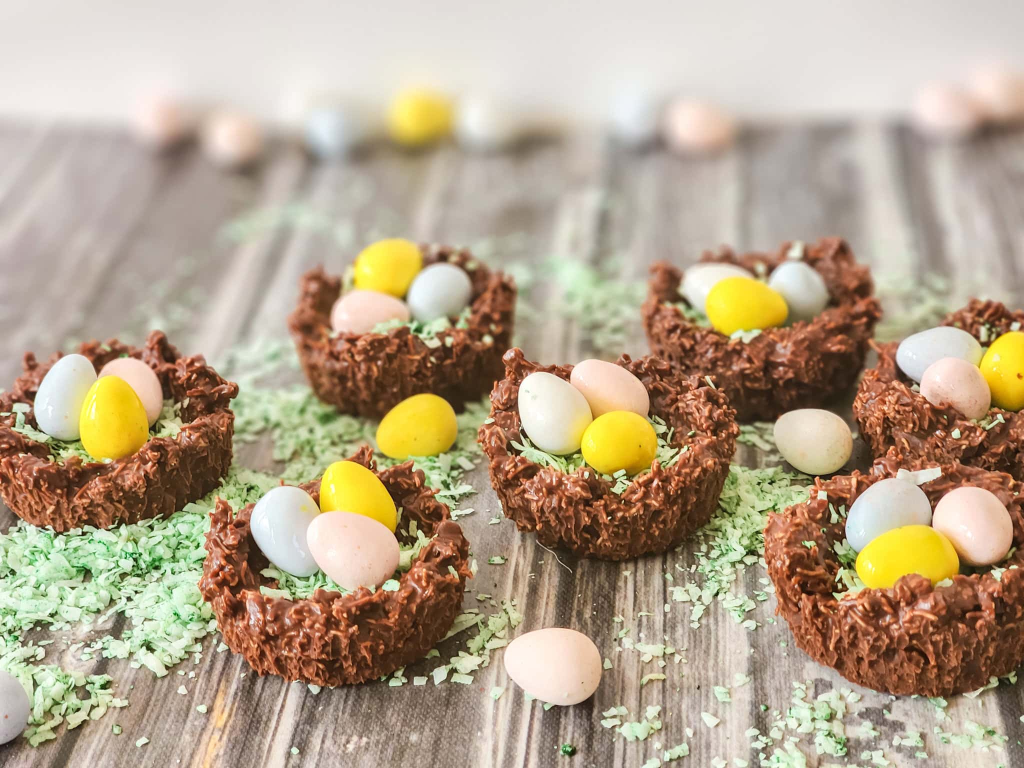 Sweet and Simple Easter Egg Nests Recipe - Bite-Sized Bash