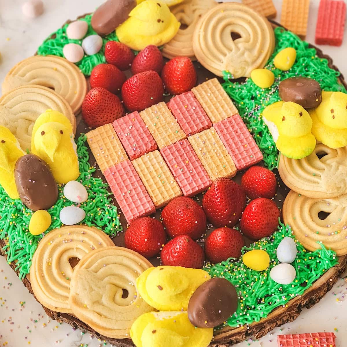 easter egg charcuterie board featured image