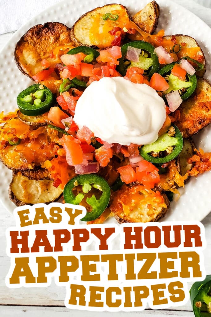 happy hour appetizers -Cheesy Baked Irish Nachos
