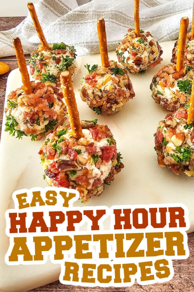 happy hour appetizers - Cracked Out Cheeseball Bites
