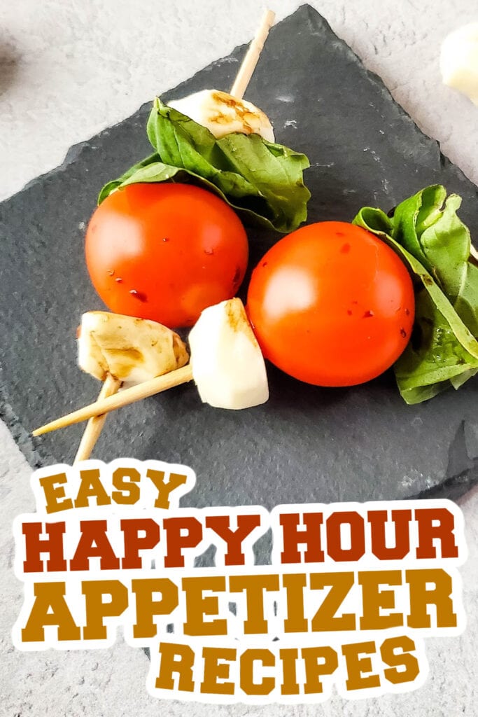 happy hour appetizers - Luxurious Caprese Skewers