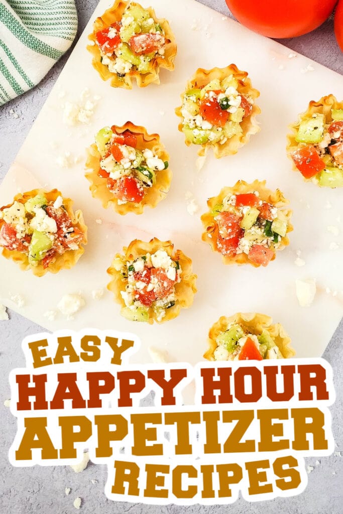happy hour appetizers - Mediterranean Feta Bites