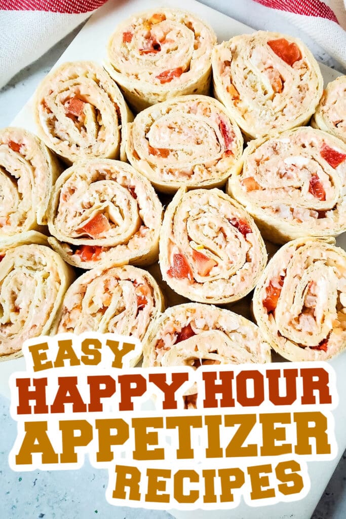 happy hour appetizers - Seafood Pinwheels