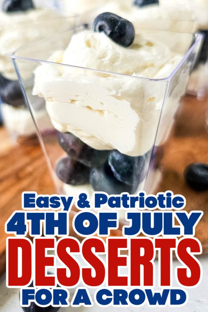 4th of July Desserts - Blueberry Cheesecake Parfaits