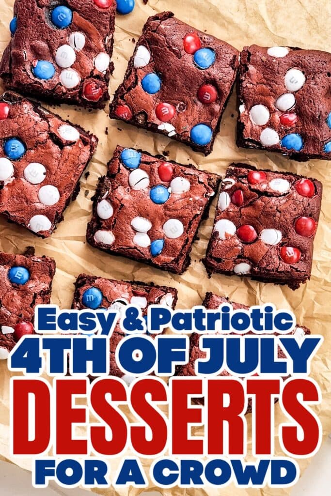 4th of July Desserts - Red Velvet Brownies