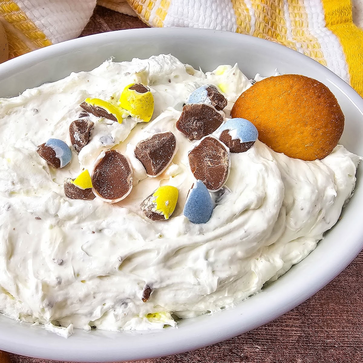cadbury egg cheesecake dip featured image