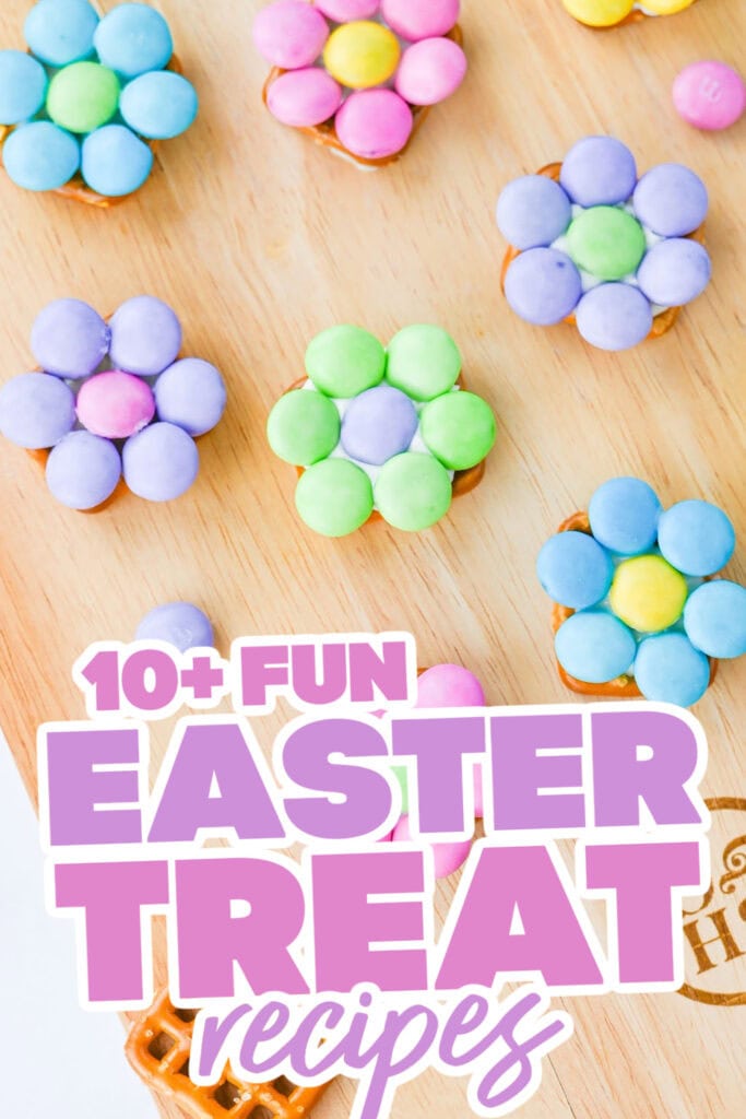 easter treats - Spring Flower Pretzels