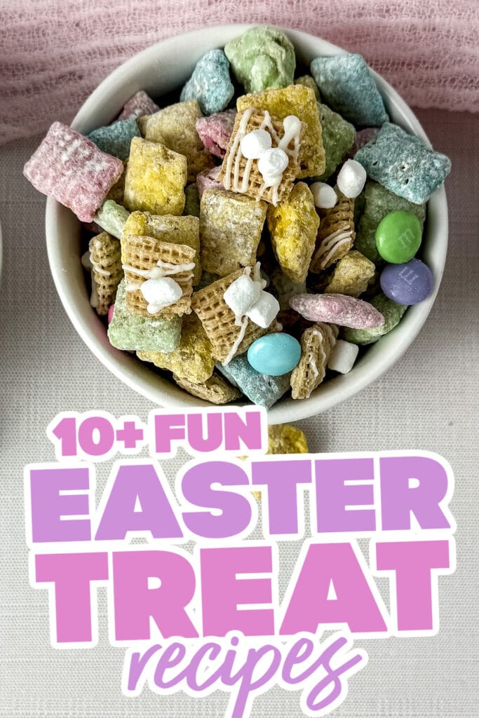 easter treats - Spring Pastel Muddy Buddies