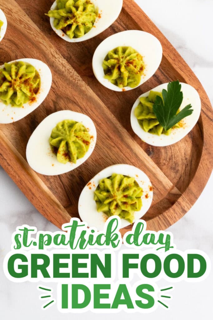 st.patrick day food - Avocado Deviled Eggs