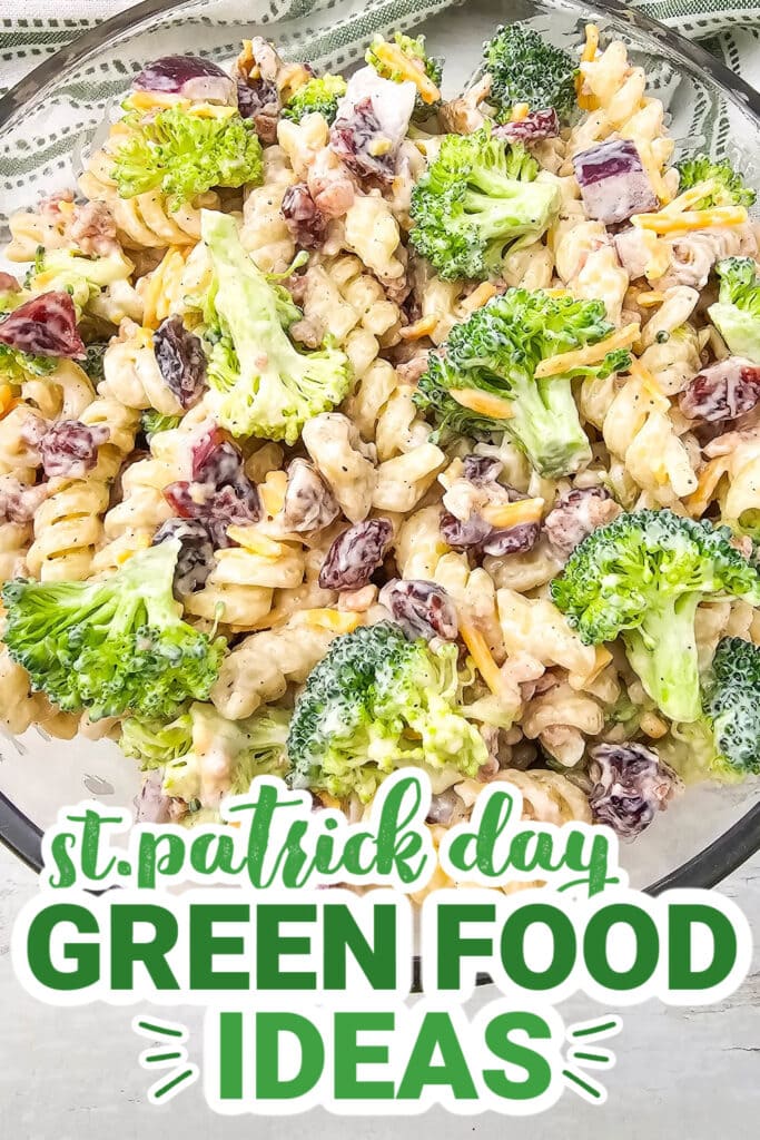 st.patrick day food - Broccoli Pasta Salad