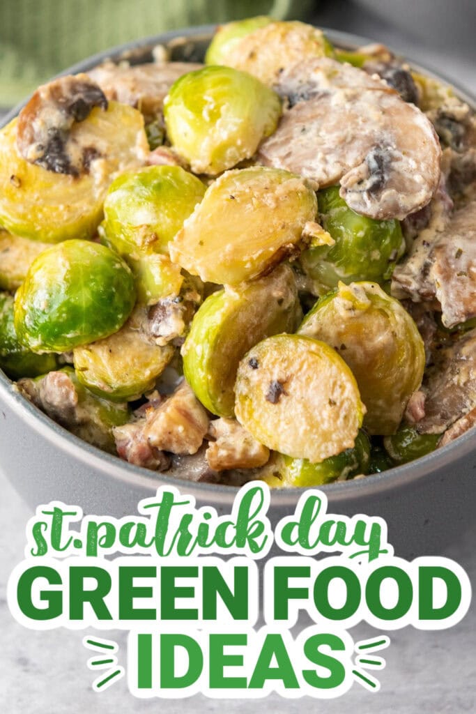 st.patrick day food - Creamy Brussels Sprouts