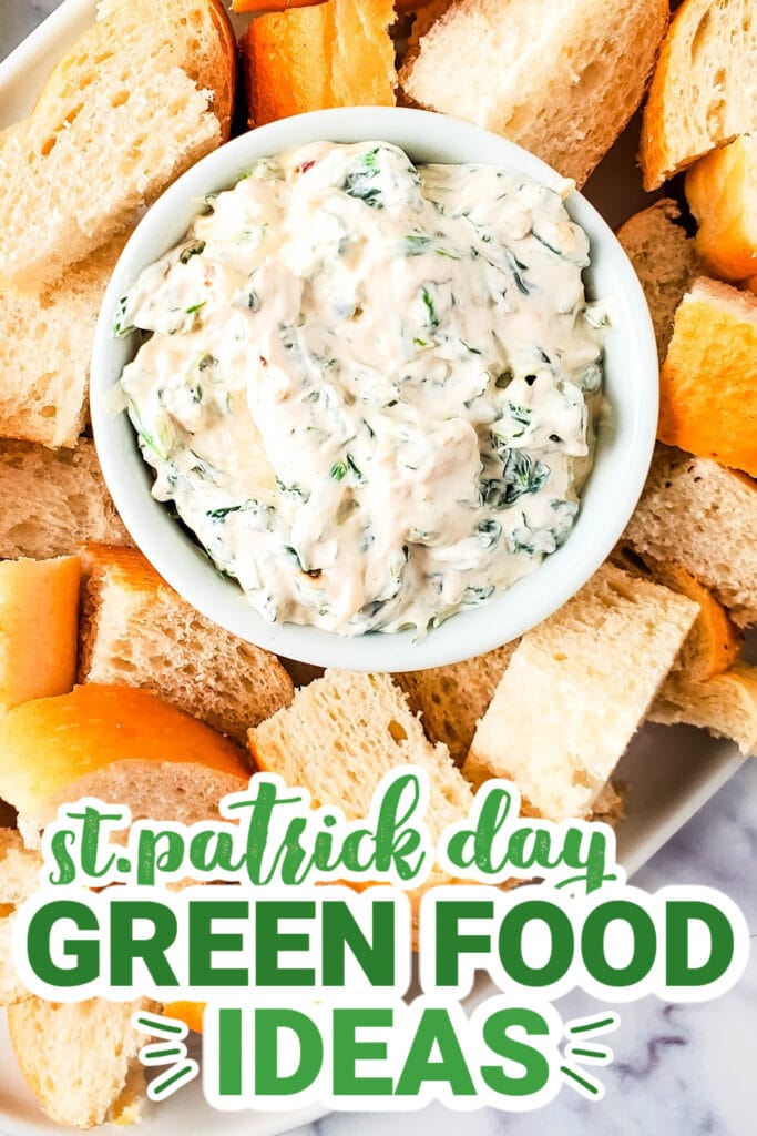 st.patrick day food - Creamy Spinach Dip