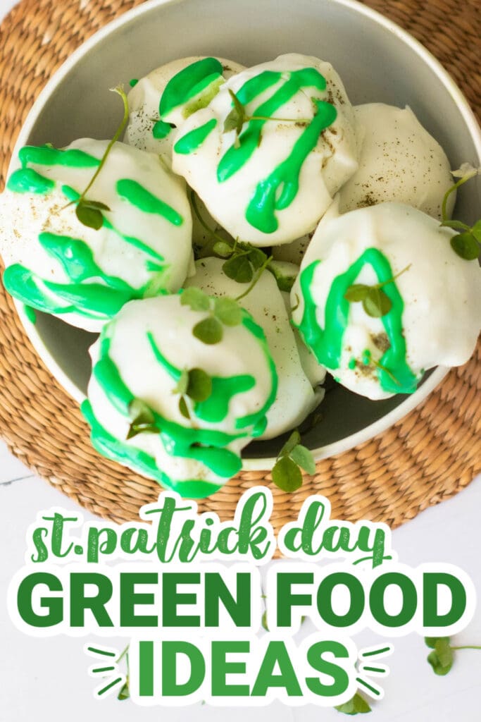 st.patrick day food - St. Patrick Green Truffles