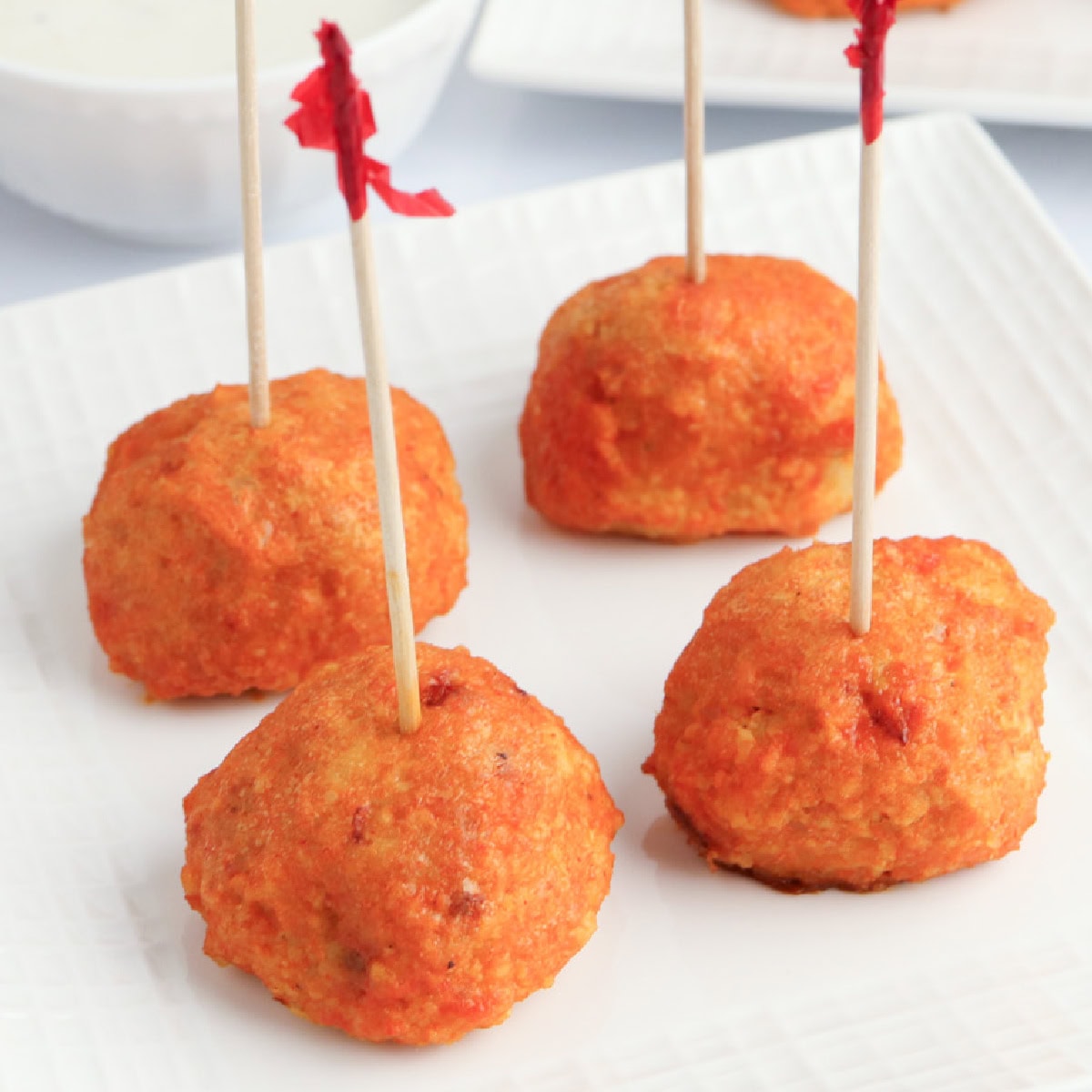 buffalo chicken meatballs featured image