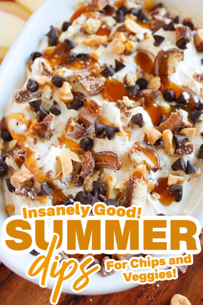 summer dips - Caramel Twix Apple Dip