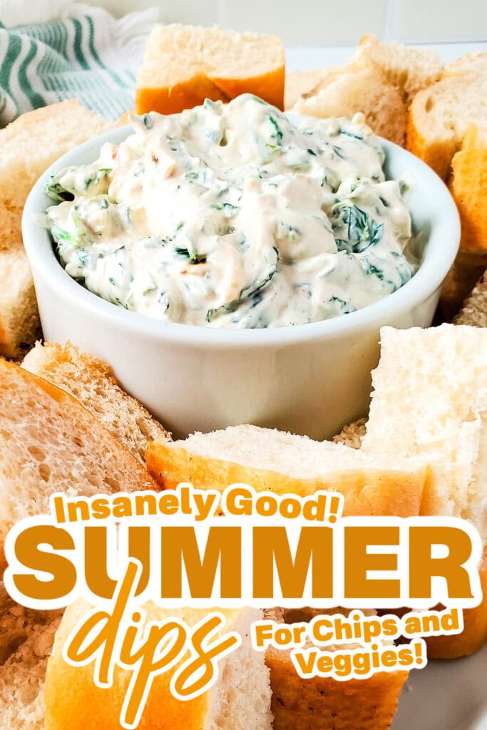 summer dips - Creamy Spinach Dip