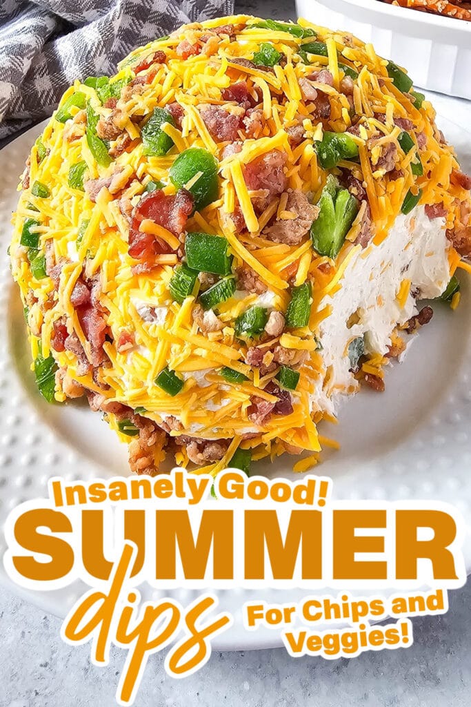 summer dips - Jalapeno Popper Cheeseball