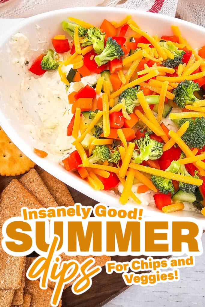 summer dips - Veggie Pizza Dip
