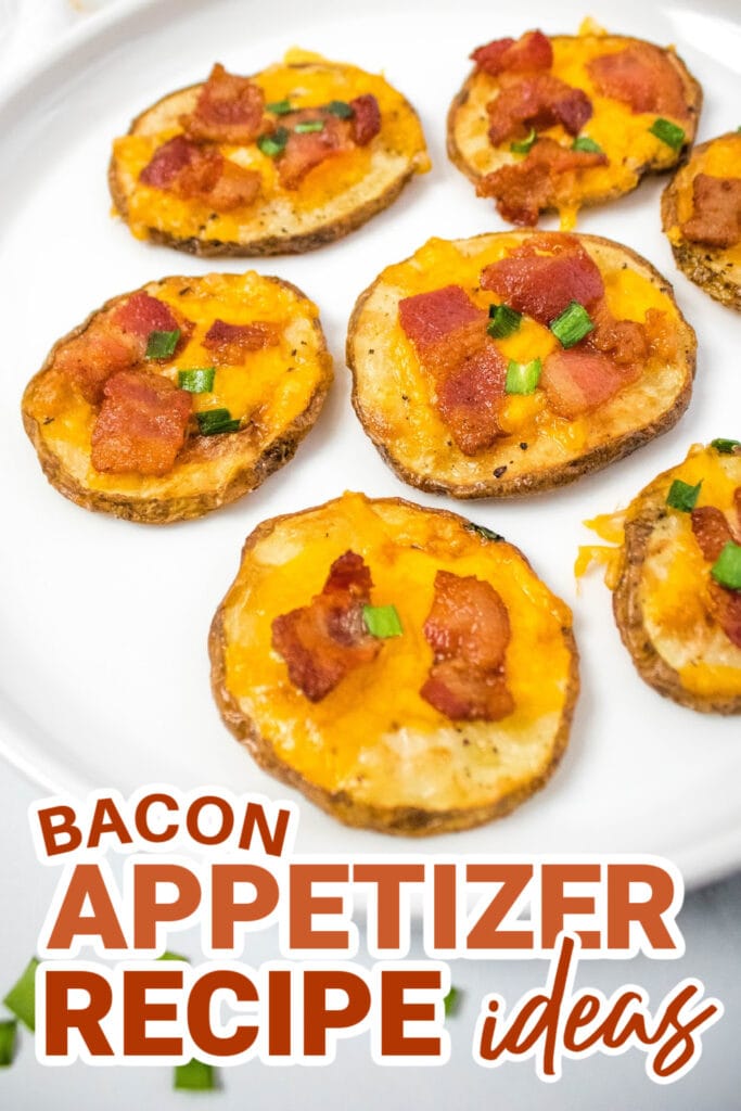 bacon appetizers - Air Fryer Bacon and Cheese Potato Slices