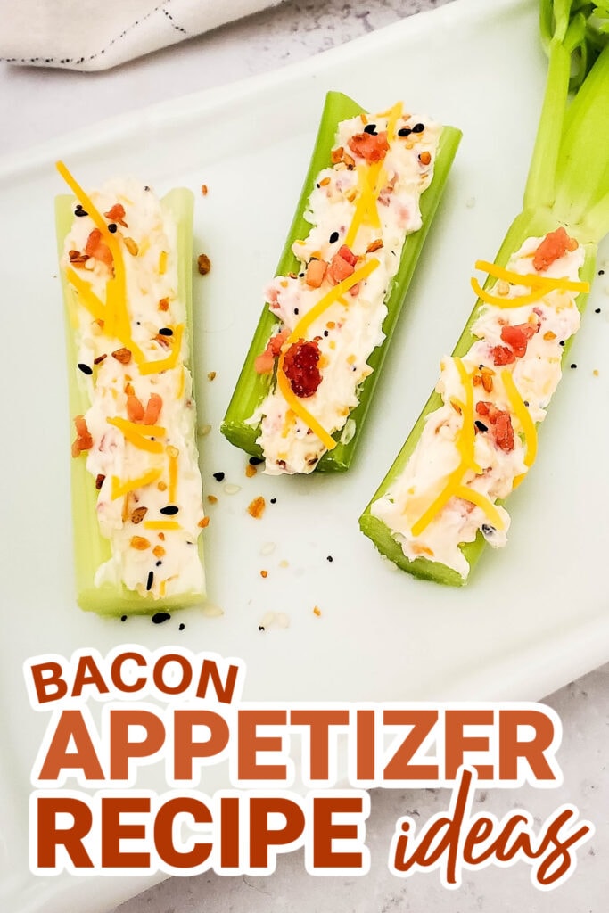 bacon appetizers - Bacon and Cheese Stuffed Celery