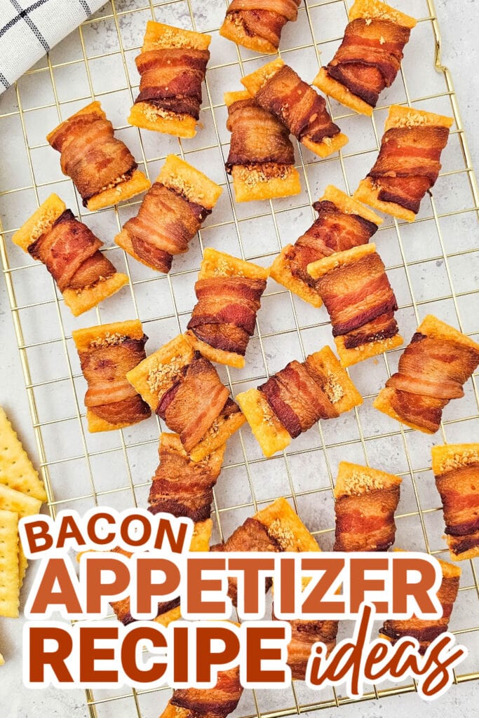 bacon appetizers - Bacon wrapped crackes