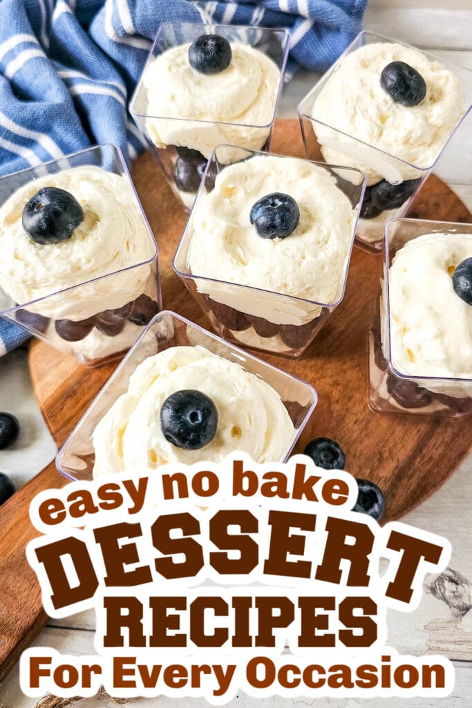 no bake desserts - Blueberry Cheesecake Parfaits