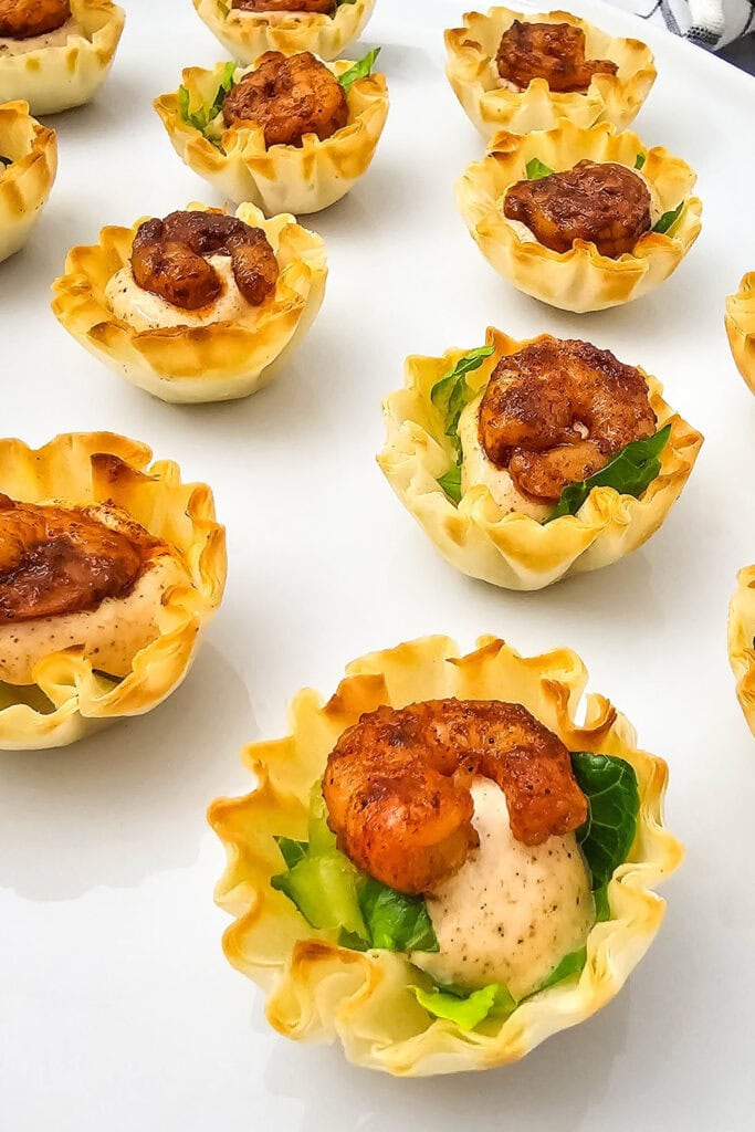 Chili Lime Shrimp in Phyllo Cups
