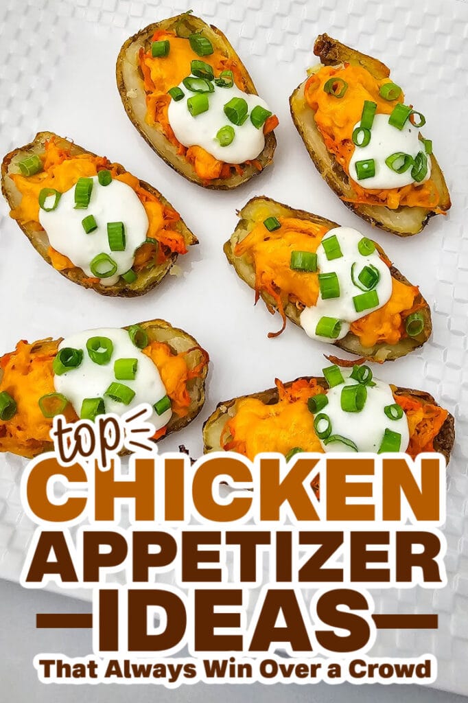 chicken appetizers - Buffalo Chicken Potato Skins