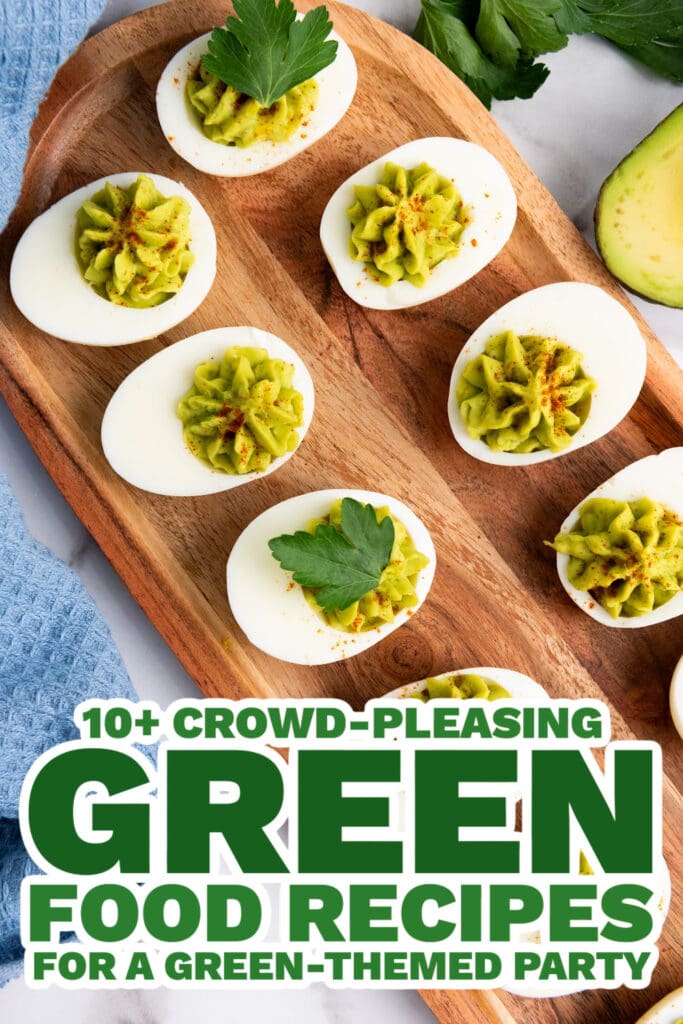 green food ideas - Avocado Deviled Eggs