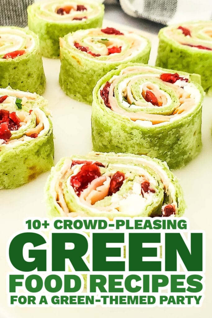 green food ideas - Cranberry Turkey Pinwheels