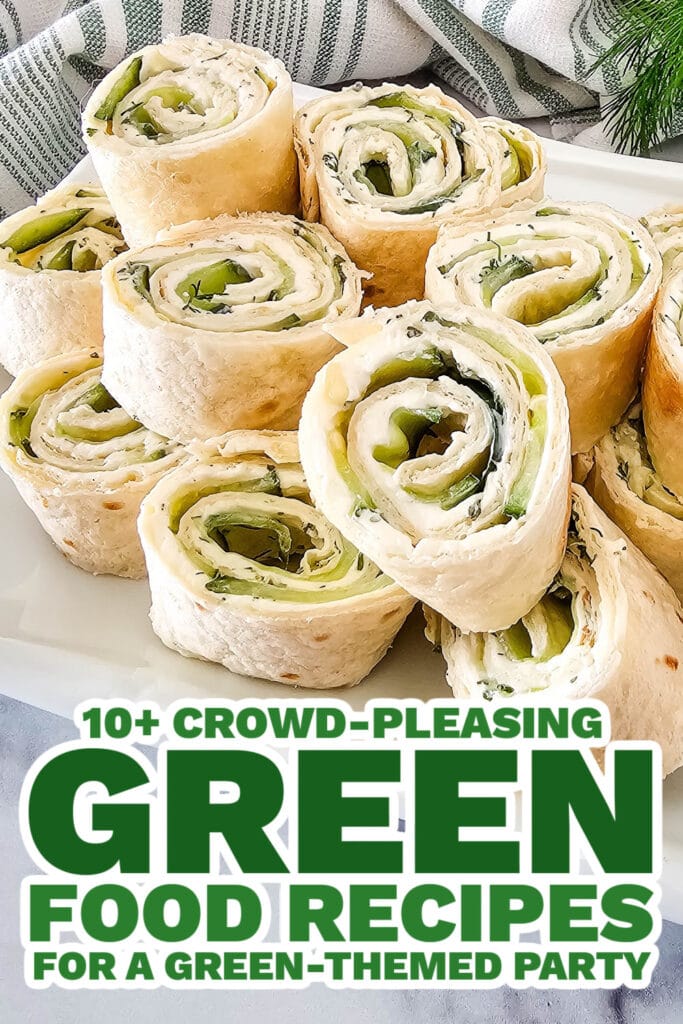 green food ideas - Cucumber Dill Pinwheels