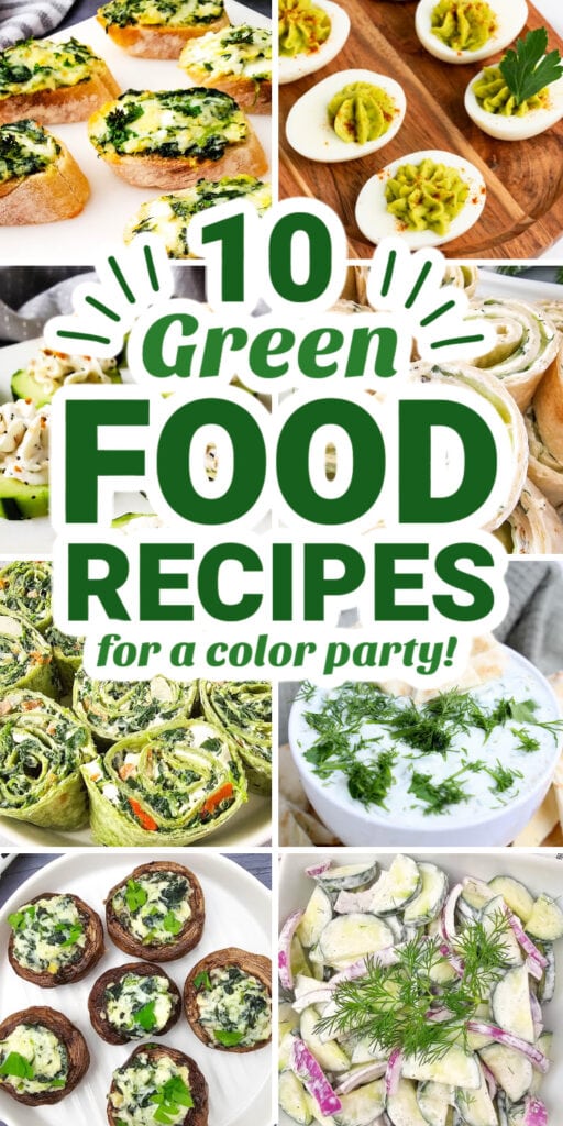green party food pin image