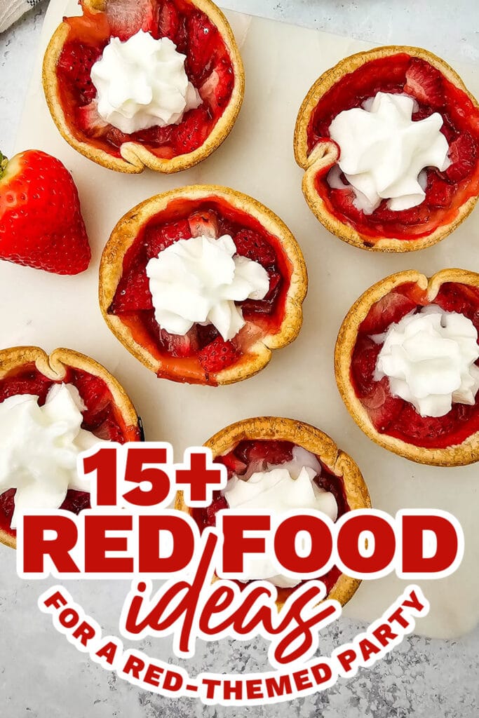 red food ideas - strawberry pies