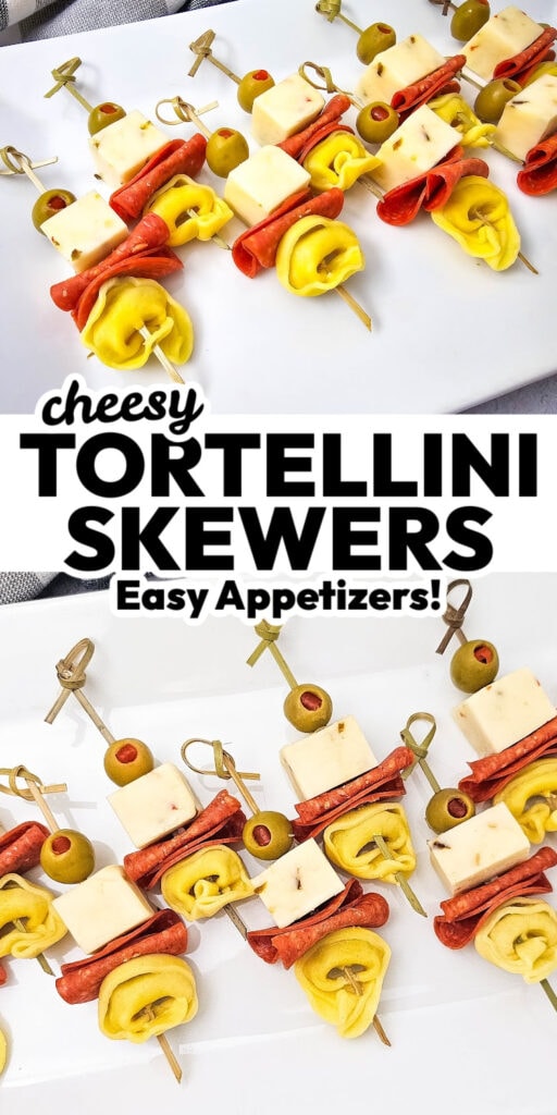 Cheesy Tortellini Skewers