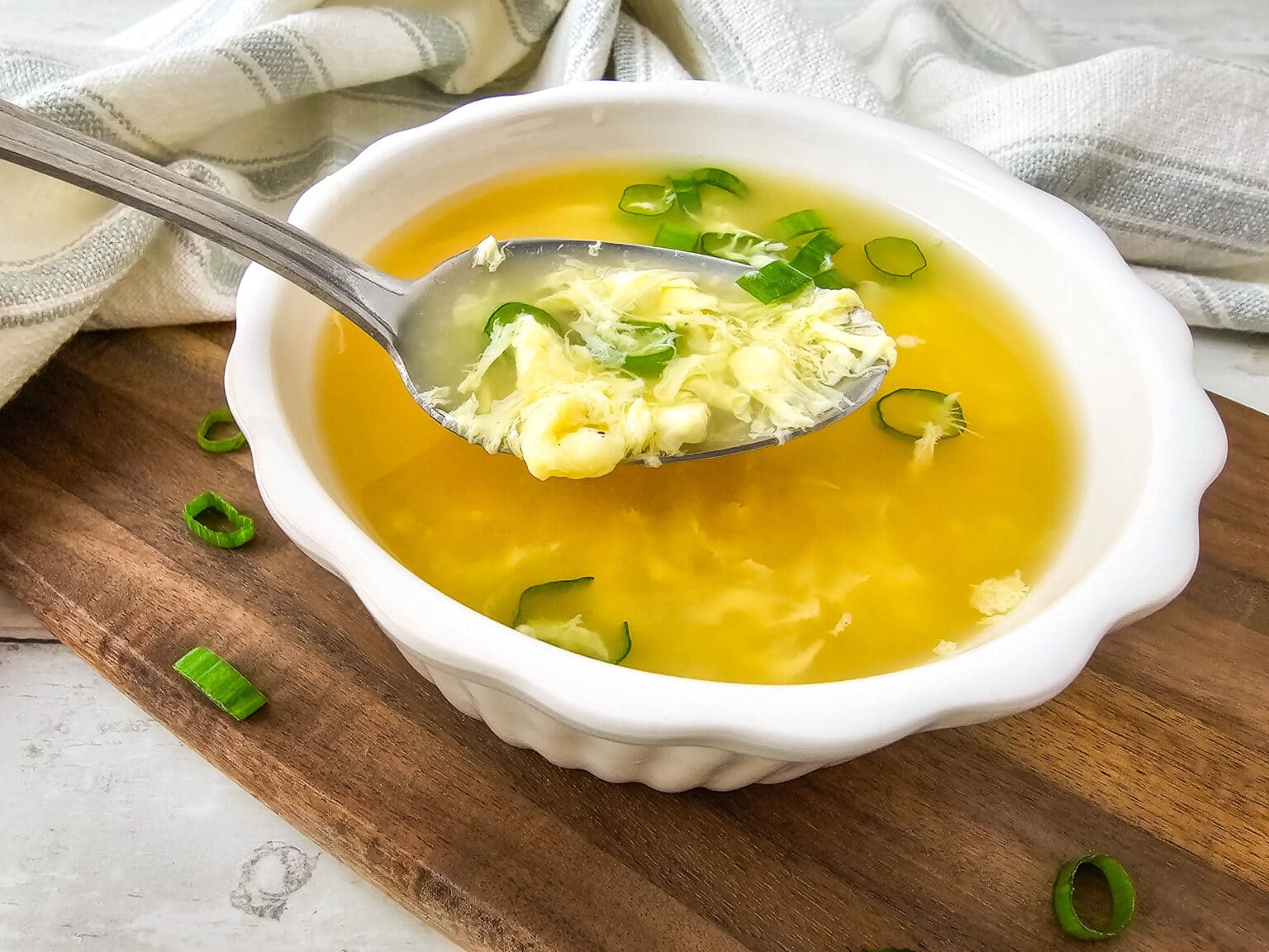 Homemade Egg Drop Soup in 10 Minutes - Bite-Sized Bash