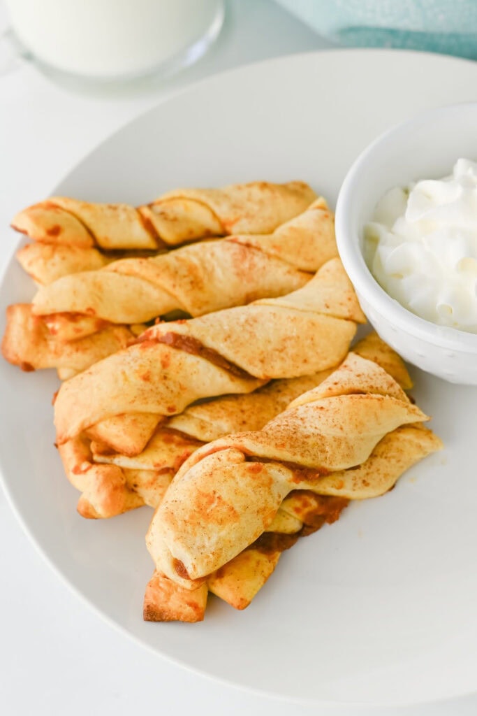 Fall Appetizers - Pumpkin Crescent Roll